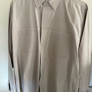St. John's Bay Beige Collared Shirt
